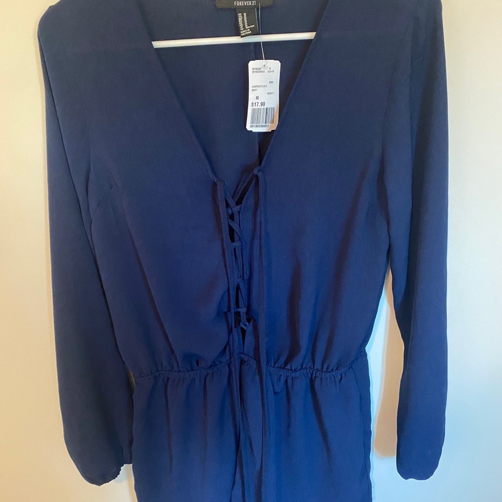 Navy blue romper from Forever 21